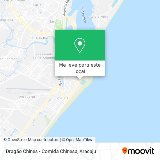 Dragão Chines - Comida Chinesa mapa