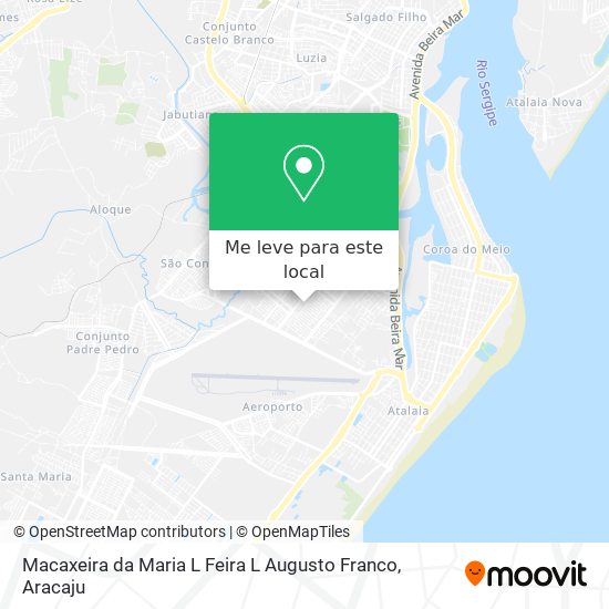 Macaxeira da Maria L Feira L Augusto Franco mapa