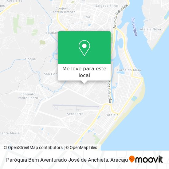 Paróquia Bem Aventurado José de Anchieta mapa