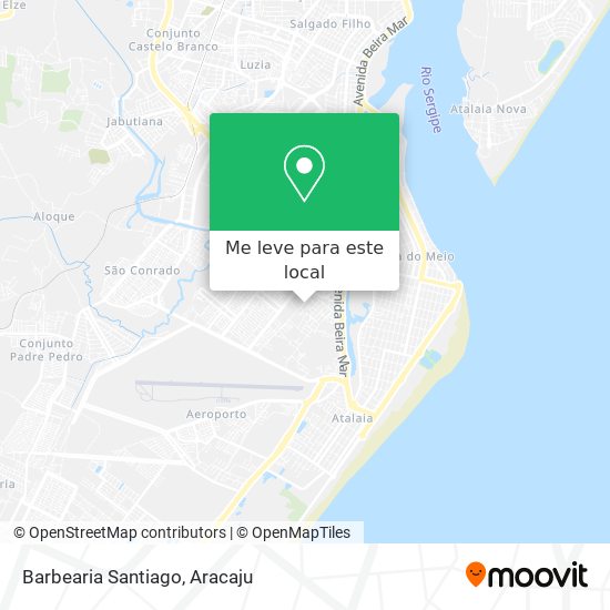 Barbearia Santiago mapa