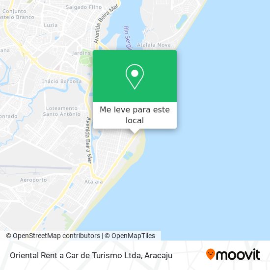 Oriental Rent a Car de Turismo Ltda mapa