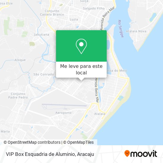 VIP Box Esquadria de Aluminio mapa
