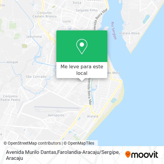 Avenida Murilo Dantas,Farolandia-Aracaju / Sergipe mapa