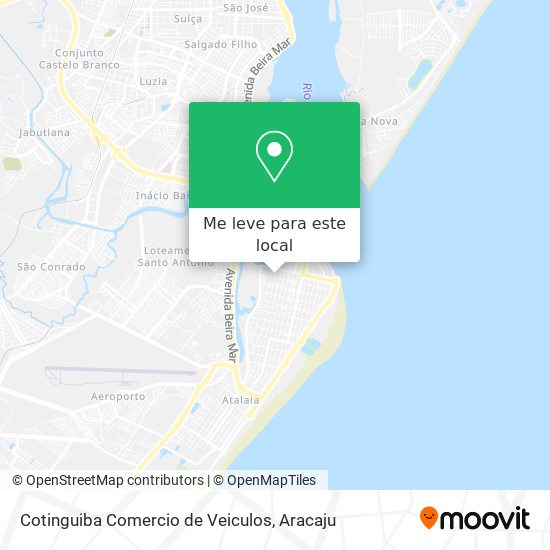 Cotinguiba Comercio de Veiculos mapa