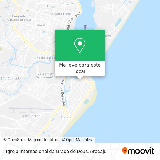 Igreja Internacional da Graça de Deus mapa