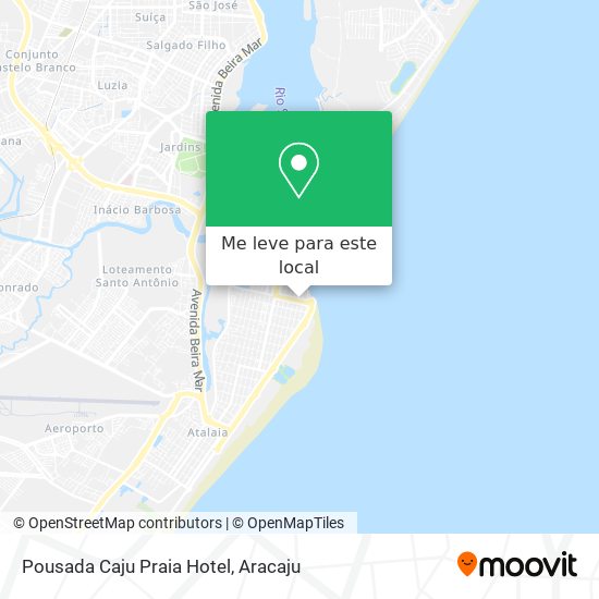 Pousada Caju Praia Hotel mapa