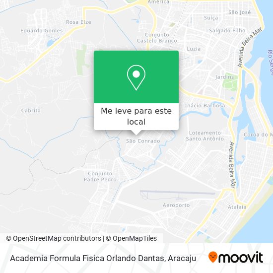 Academia Formula Fisica Orlando Dantas mapa