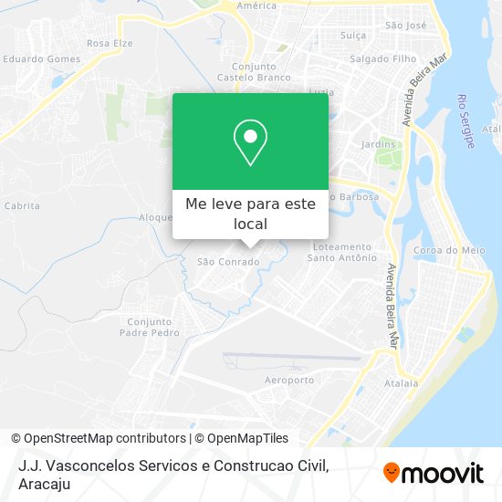 J.J. Vasconcelos Servicos e Construcao Civil mapa