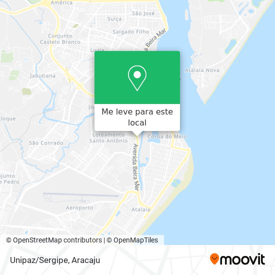 Unipaz/Sergipe mapa