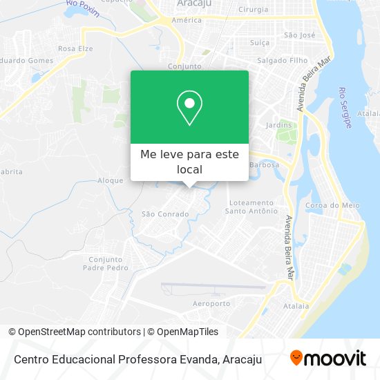 Centro Educacional Professora Evanda mapa