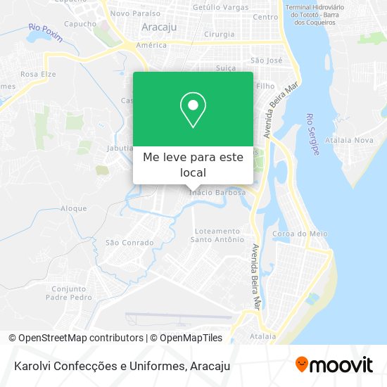 Karolvi Confecções e Uniformes mapa