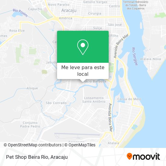 Pet Shop Beira Rio mapa