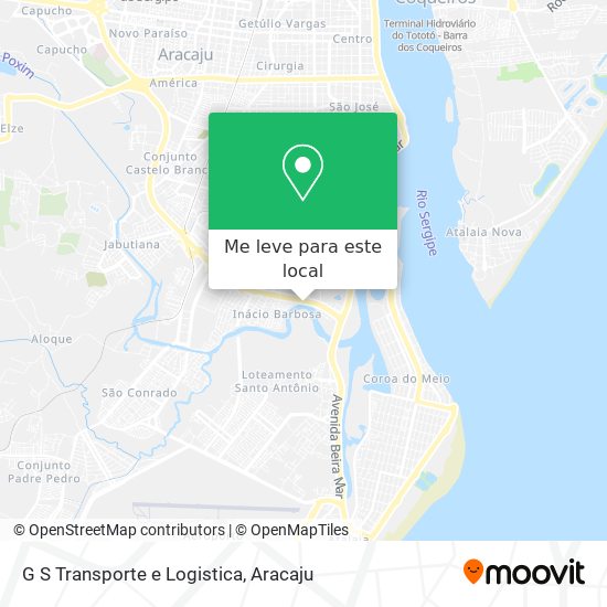 G S Transporte e Logistica mapa