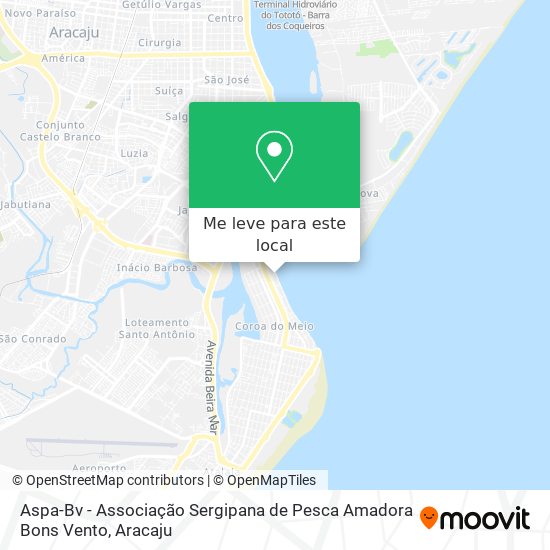 Aspa-Bv - Associação Sergipana de Pesca Amadora Bons Vento mapa