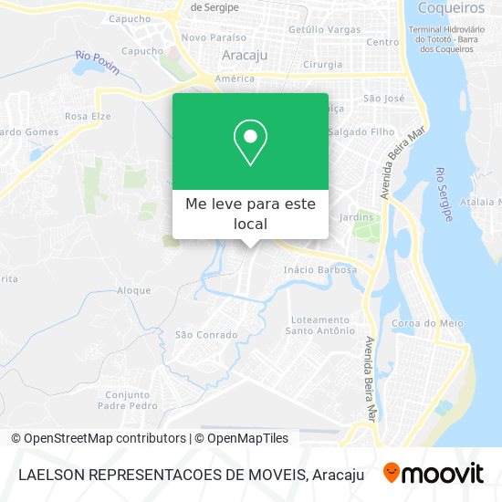 LAELSON REPRESENTACOES DE MOVEIS mapa