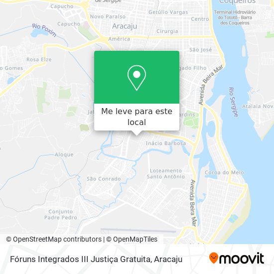Fóruns Integrados III Justiça Gratuita mapa