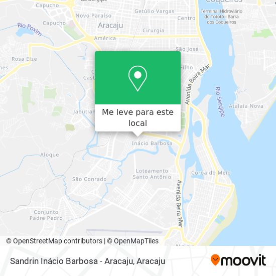 Sandrin Inácio Barbosa - Aracaju mapa