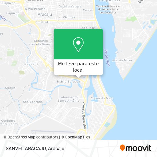 SANVEL ARACAJU mapa