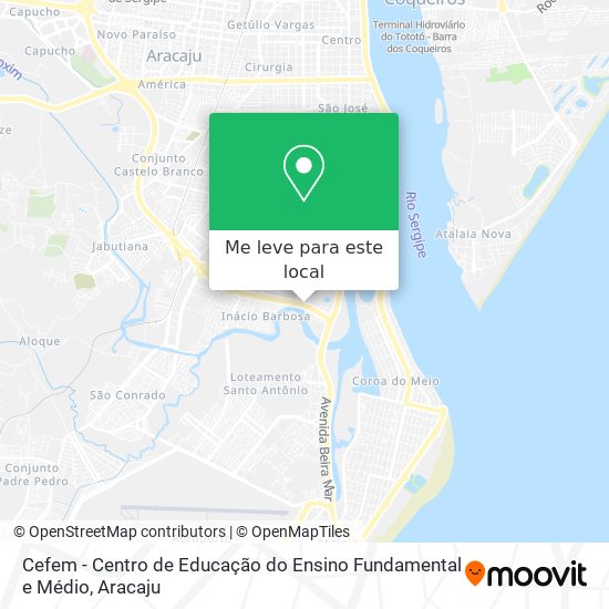 Cefem - Centro de Educação do Ensino Fundamental e Médio mapa