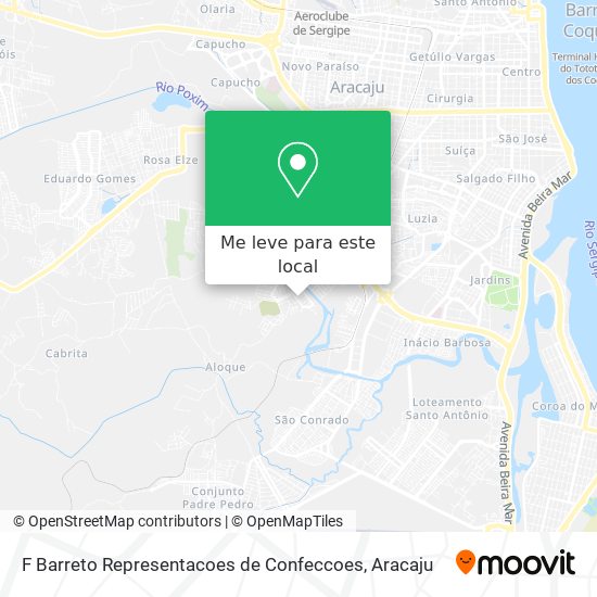 F Barreto Representacoes de Confeccoes mapa