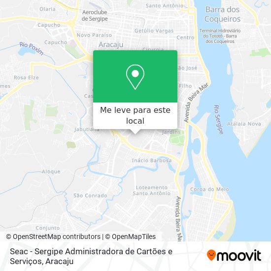 Seac - Sergipe Administradora de Cartões e Serviços mapa
