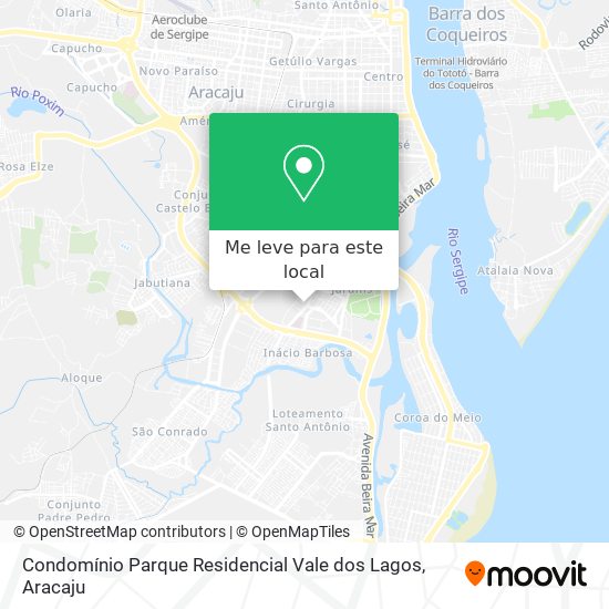 Condomínio Parque Residencial Vale dos Lagos mapa