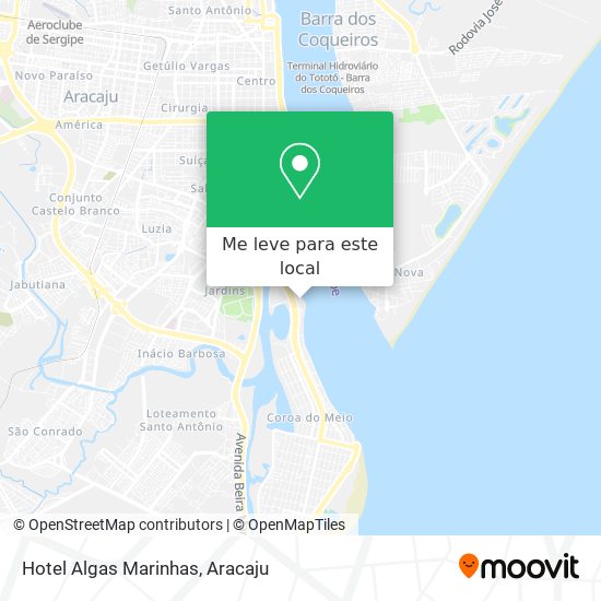 Hotel Algas Marinhas mapa