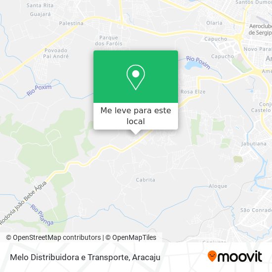 Melo Distribuidora e Transporte mapa