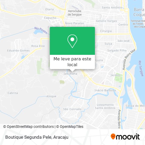 Boutique Segunda Pele mapa