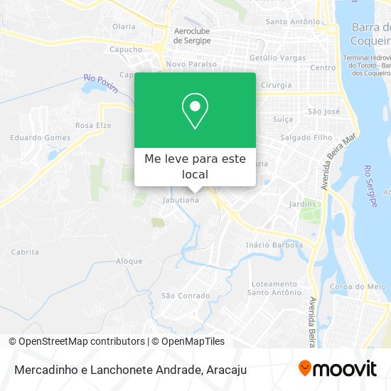 Mercadinho e Lanchonete Andrade mapa