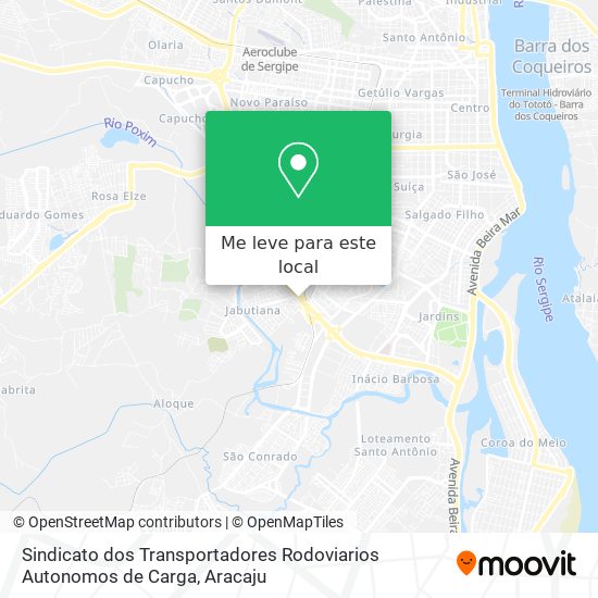 Sindicato dos Transportadores Rodoviarios Autonomos de Carga mapa