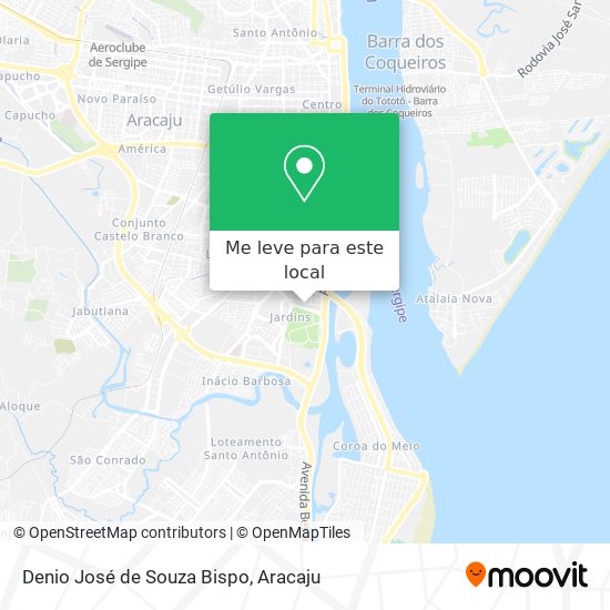Denio José de Souza Bispo mapa