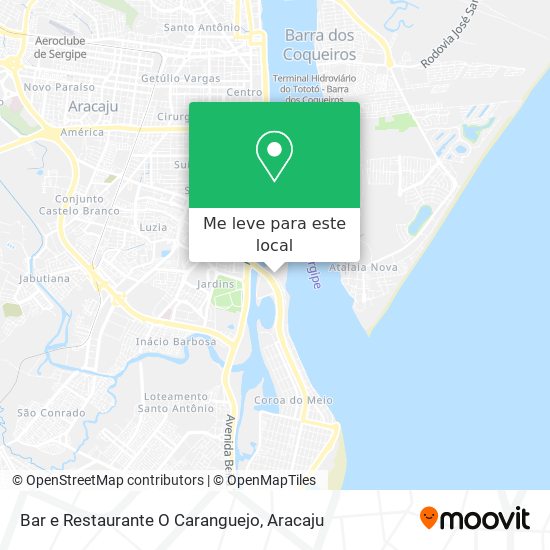 Bar e Restaurante O Caranguejo mapa