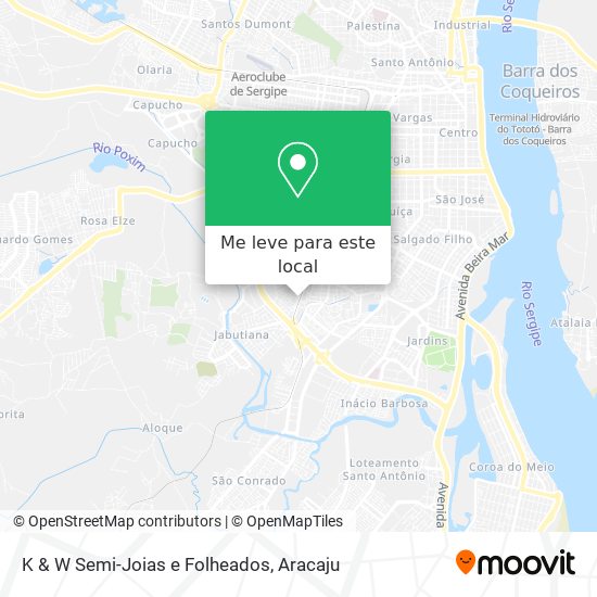 K & W Semi-Joias e Folheados mapa