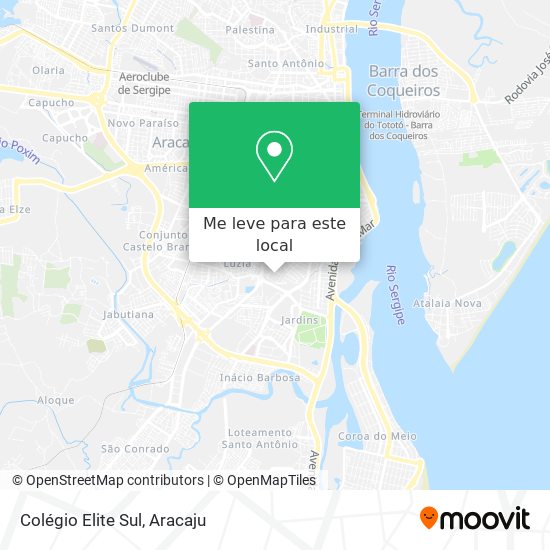 Colégio Elite Sul mapa