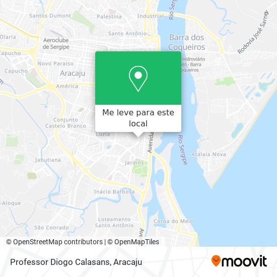 Professor Diogo Calasans mapa