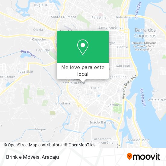 Brink e Móveis mapa