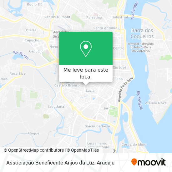 Associação Beneficente Anjos da Luz mapa