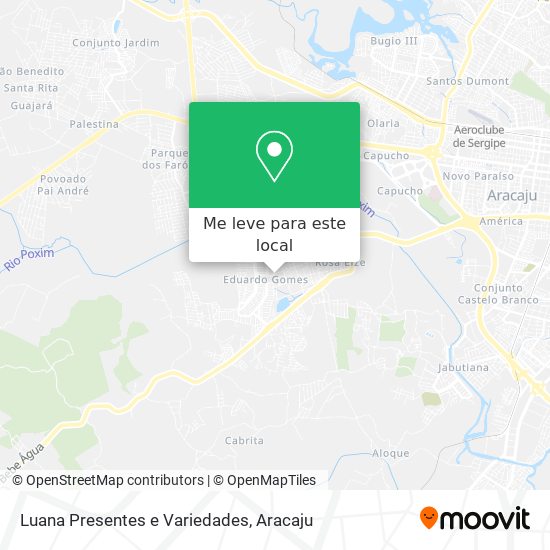 Luana Presentes e Variedades mapa