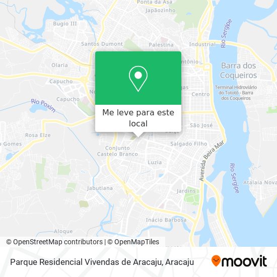 Parque Residencial Vivendas de Aracaju mapa
