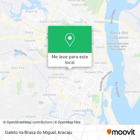 Galeto na Brasa do Miguel mapa