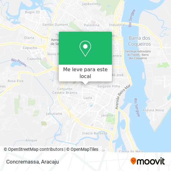 Concremassa mapa