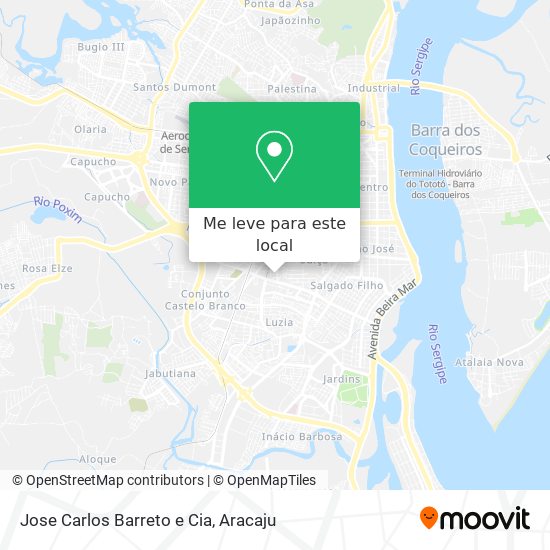 Jose Carlos Barreto e Cia mapa