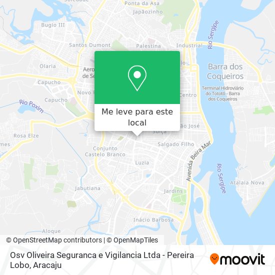 Osv Oliveira Seguranca e Vigilancia Ltda - Pereira Lobo mapa