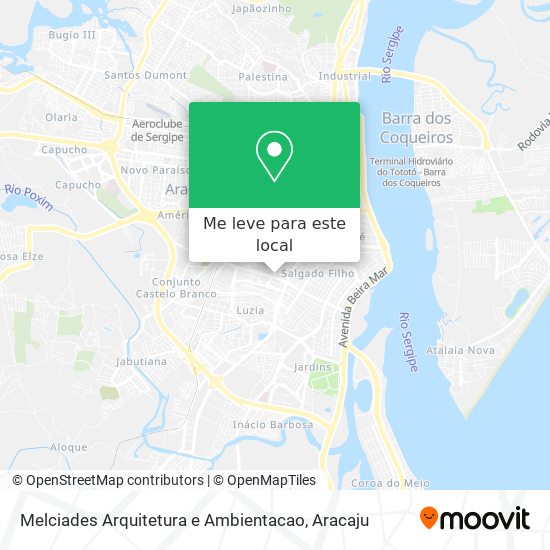 Melciades Arquitetura e Ambientacao mapa