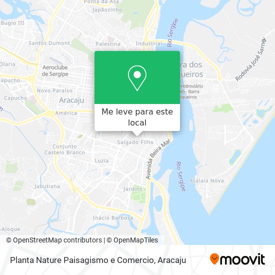 Planta Nature Paisagismo e Comercio mapa
