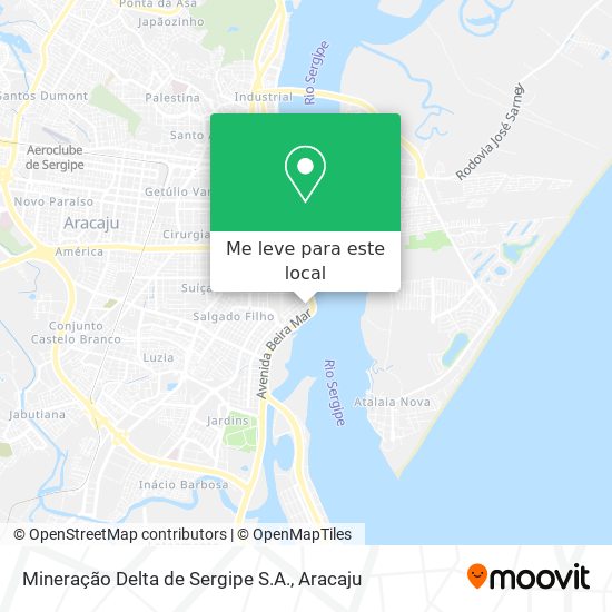 Mineração Delta de Sergipe S.A. mapa
