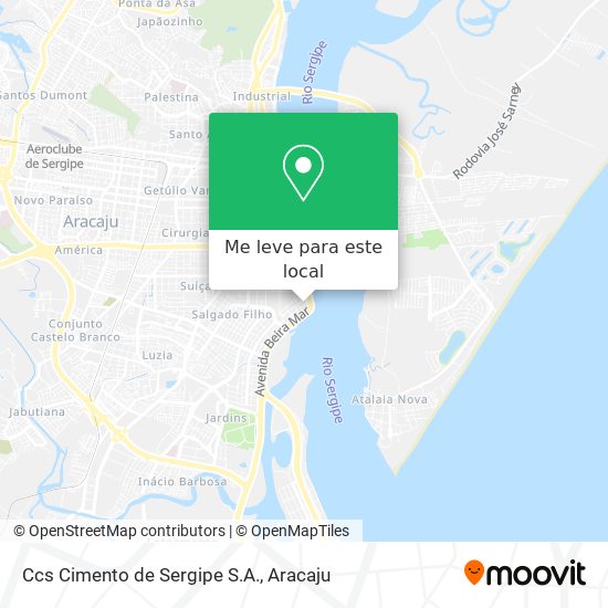 Ccs Cimento de Sergipe S.A. mapa