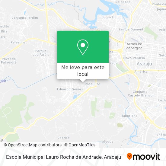 Escola Municipal Lauro Rocha de Andrade mapa