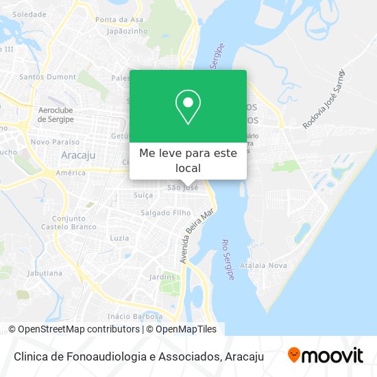 Clinica de Fonoaudiologia e Associados mapa